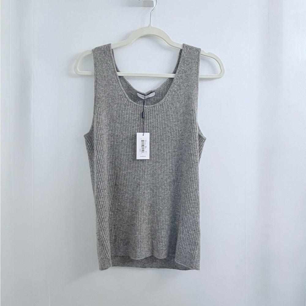 Nomad Gray Ribbed Tank Top NWT M